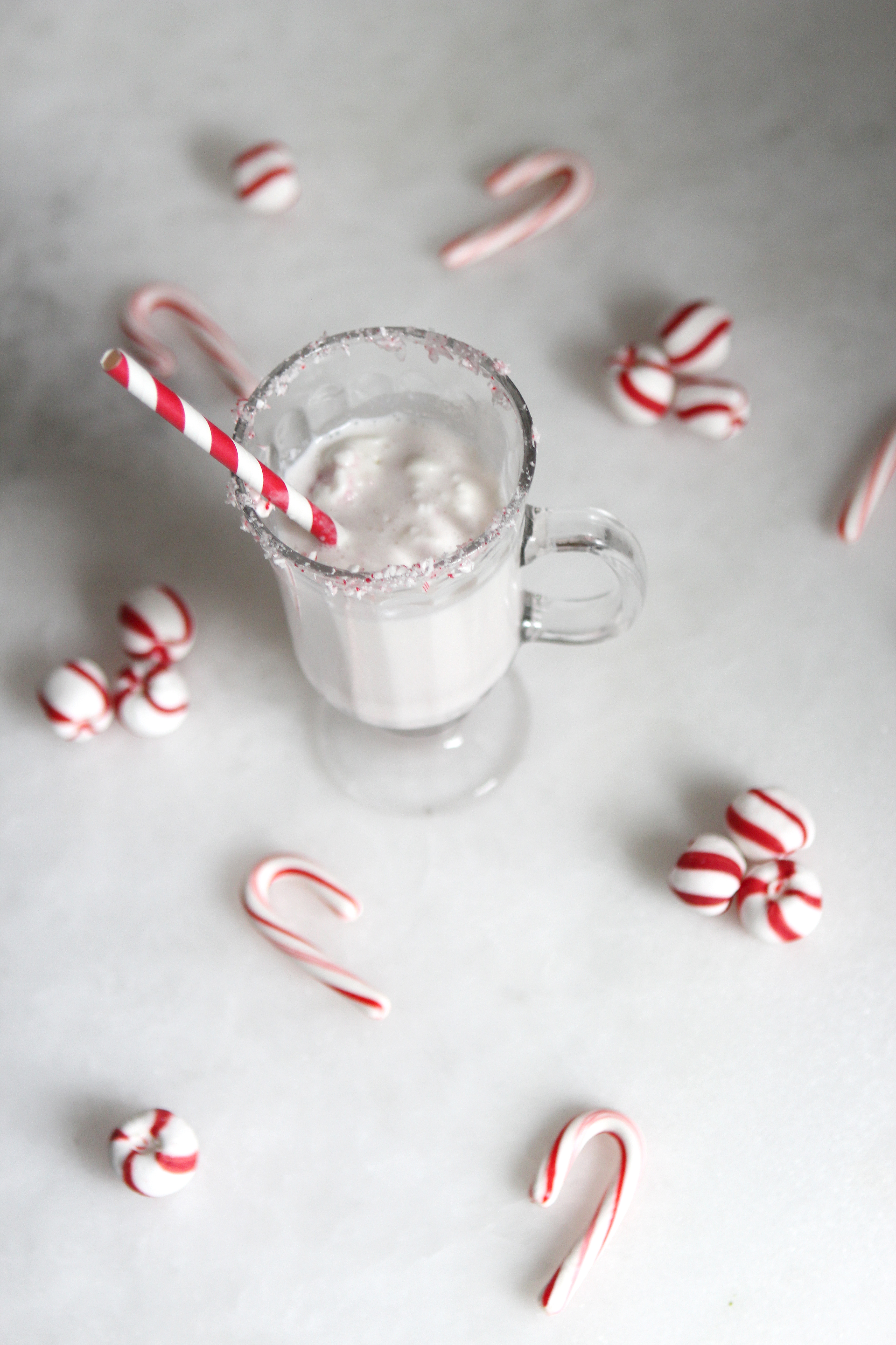 Boozy Peppermint Milkshakes | Alexandra Adams