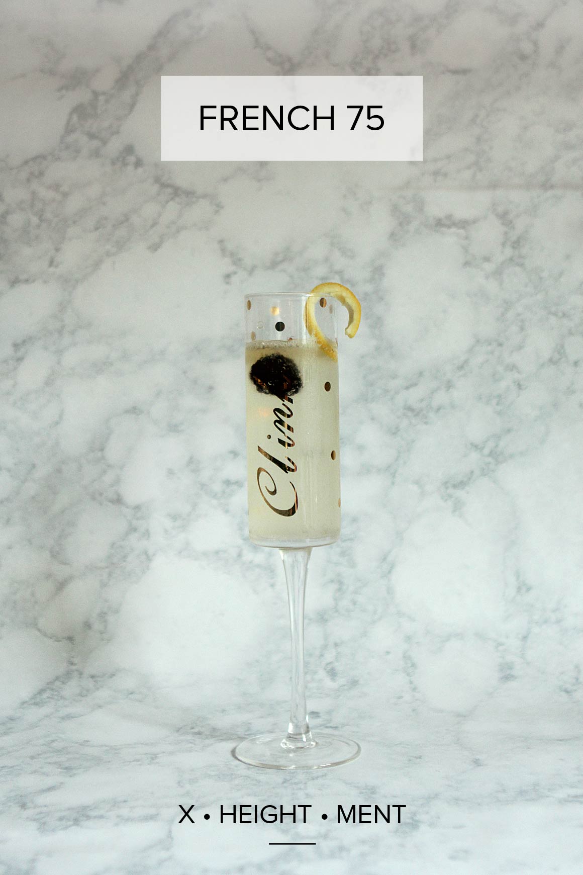 French 75 Champagne Cocktail | Alexandra Adams